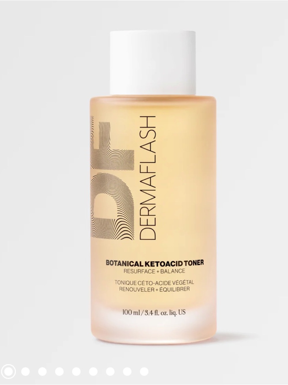 Dermalash Botanical Ketoacid Toner – Peach-Cream Brightening Toner